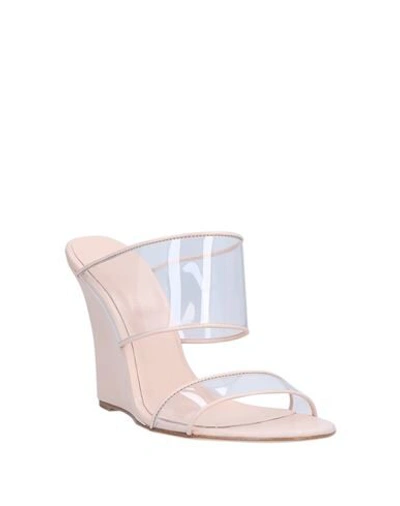 Shop Paris Texas Woman Sandals Light Pink Size 7.5 Rubber, Soft Leather