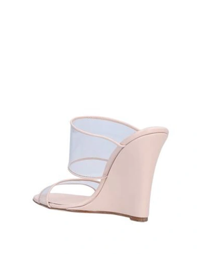 Shop Paris Texas Woman Sandals Light Pink Size 7.5 Rubber, Soft Leather
