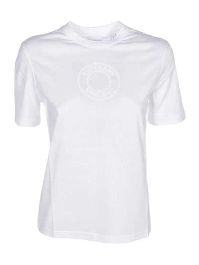 Shop Burberry Jemma T-shirt In White