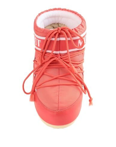 Shop Moon Boot Ankle Boots In Coral