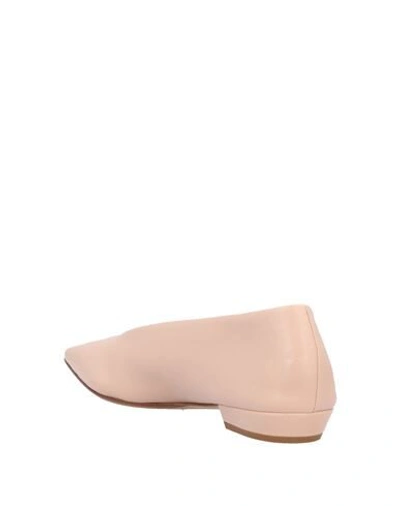 Shop Bottega Veneta Ballet Flats In Sand