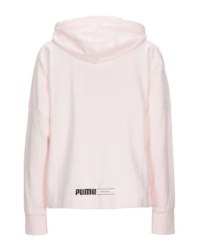 Shop Puma Hooded Sweatshirt In Light Pink
