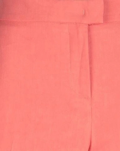 Shop Fabiana Filippi Woman Pants Coral Size 6 Linen, Cotton, Elastane In Red