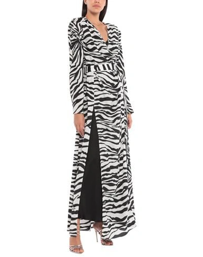 Shop Attico The  Woman Maxi Dress White Size 6 Polyester, Glass