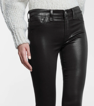 Shop J Brand 835 Cropped Mid-rise Skinny Jeans In Black