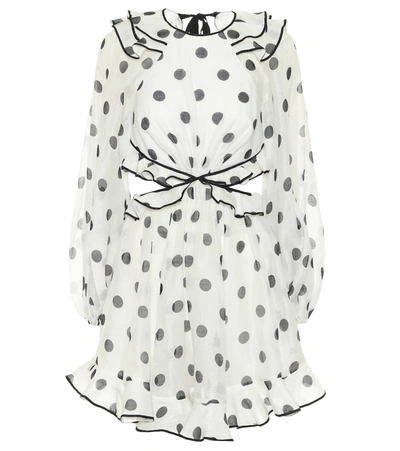 Zimmermann white outlet polka dot dress