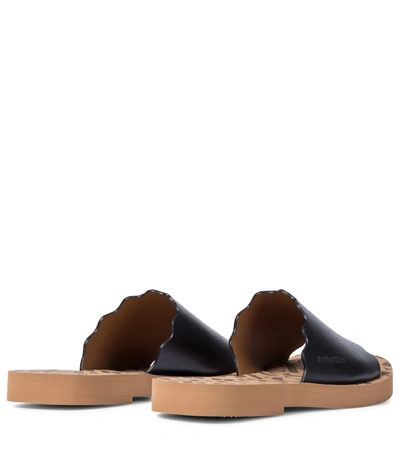 Shop See By Chloé Essie Leather Sandals In Black