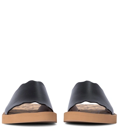 Shop See By Chloé Essie Leather Sandals In Black