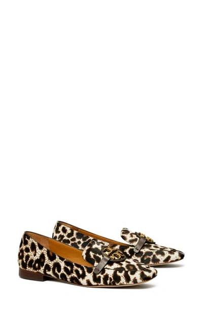 Shop Tory Burch Miller Loafer In Cream Leopard / Gold