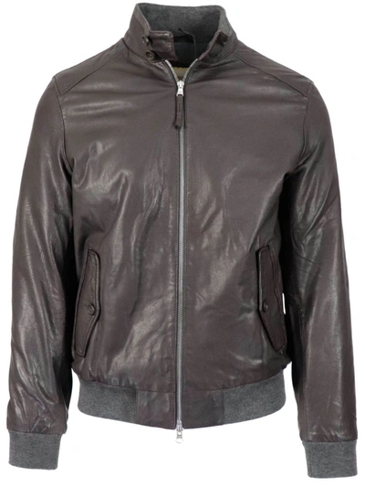 Shop Andrea D'amico Men's Brown Outerwear Jacket