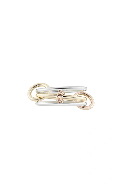 Shop Spinelli Kilcollin Acacia Mx Ring In Sterling Silver & 18k Yellow Gold & 18k 