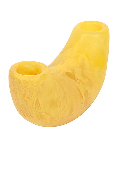 Shop Dinosaur Designs Small Horn Vase In Honeycomb