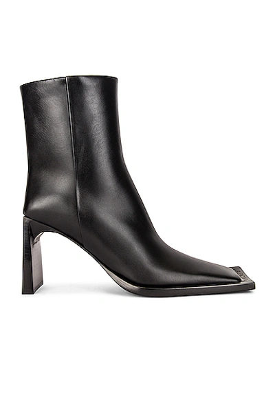 Shop Balenciaga Flat Booties In Black