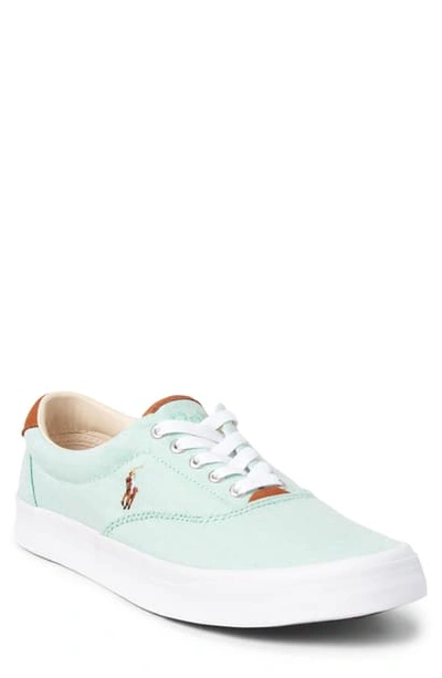 Shop Polo Ralph Lauren Thorton Slip-on In Mint Green