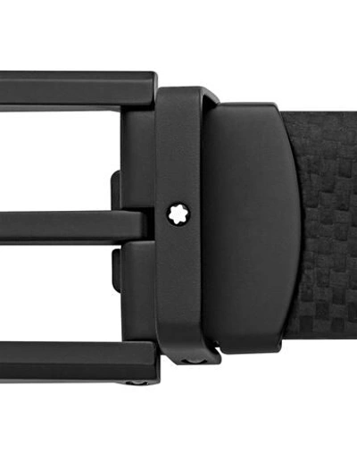 Montblanc Fabric Belt In Black