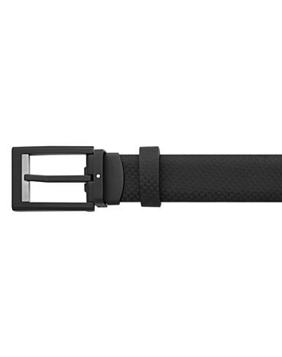 Montblanc Fabric Belt In Black