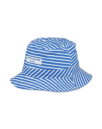 Shop Stone Island Hat In Blue