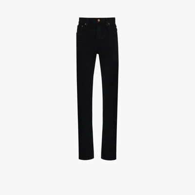 Shop Nudie Jeans Gritty Jackson Straight Leg Jeans In Black