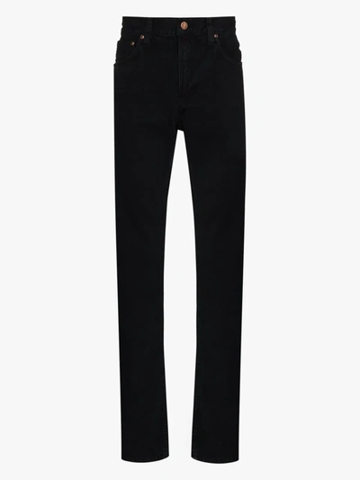 Shop Nudie Jeans Gritty Jackson Straight Leg Jeans In Black