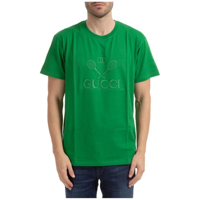 Shop Gucci Tiger T-shirt In Verde