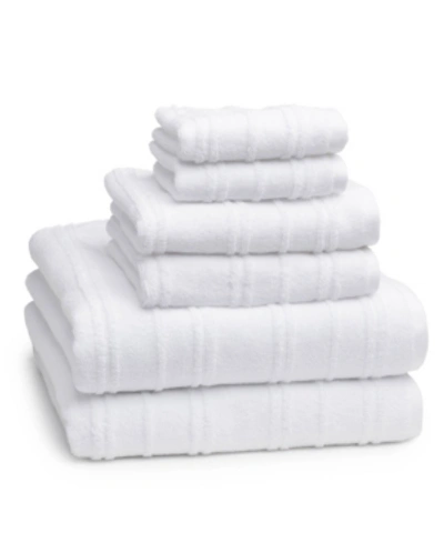 Shop Cassadecor Astor 6-pc. Combed Cotton Towel Set Bedding In White
