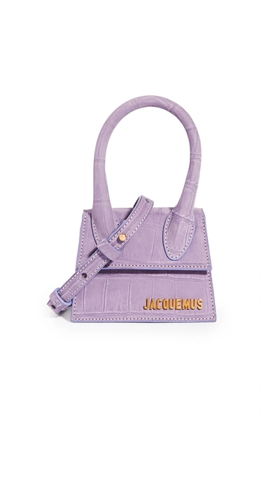 Shop Jacquemus Le Chiquito Bag In Purple