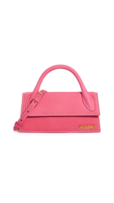 Shop Jacquemus Le Chiquito Long Bag In Pink