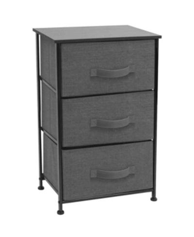 Shop Sorbus Nightstand With 3 Drawers In Black