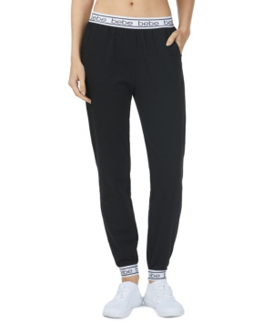 Bebe Women S Logo Tape Jogger Sweatpants 66 Off Comparable Value 59 In Black Modesens
