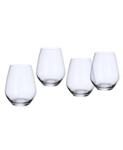 Shop Villeroy & Boch Ovid Stemless Tumbler Glass, Set Of 4 In Clear