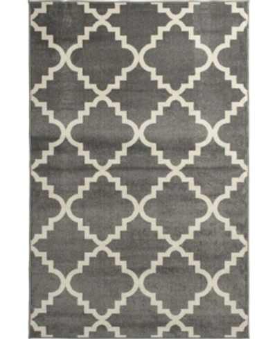 Portland Textiles Tropicana Taza Gray 8'8" X 11'10" Outdoor Area Rug In Gray