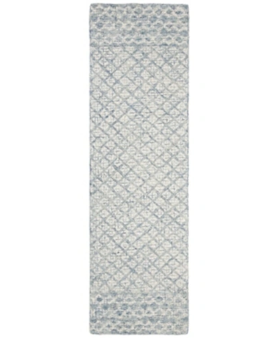Shop Safavieh Abstract 203 Blue And Ivory 2'3" X 8' Runner Area Rug