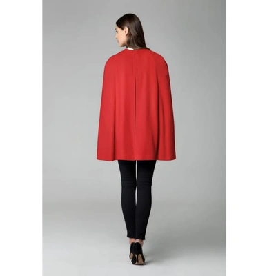 Rumour London Women's Cora Wool & Cashmere-blend Cape Coat In Red In In