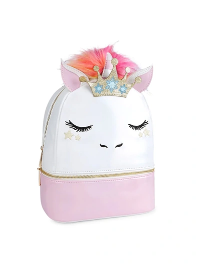 Under One Sky Kids' Girl's Camilla Unicorn Backpack In White Pink