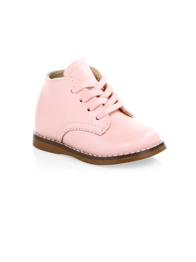 Shop Footmates Baby's Tina Leather Booties In Beige Rose