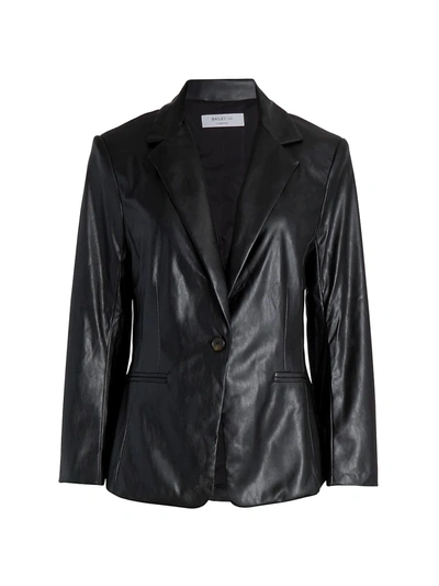 Shop Bailey44 Women's Adelaide Leather Blazer In Black