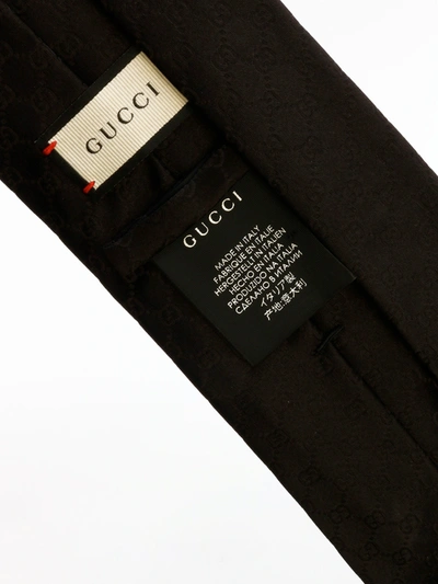 Shop Gucci Cravatta In Black