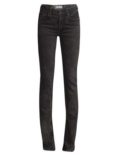 Shop Balenciaga Women's Flare Skinny Jeans In Charcoal