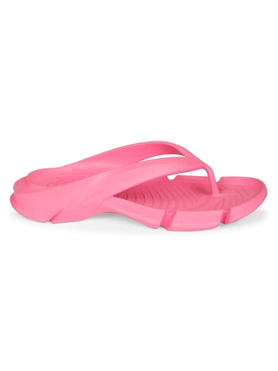 Shop Balenciaga Women's Mold Pvc Thong Sandals In Pink