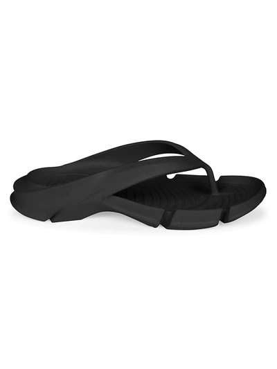 Shop Balenciaga Mold Pvc Thong Sandals In Black