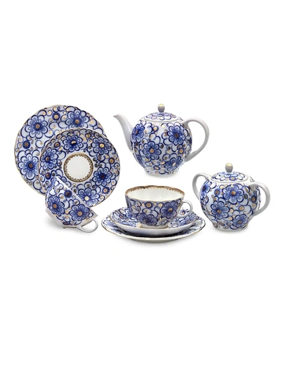 Shop Imperial Porcelain Bindweed 20-piece Porcelain Tea Set