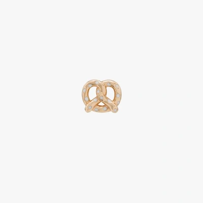 Shop Alison Lou 14k Yellow Gold Pretzel Earring