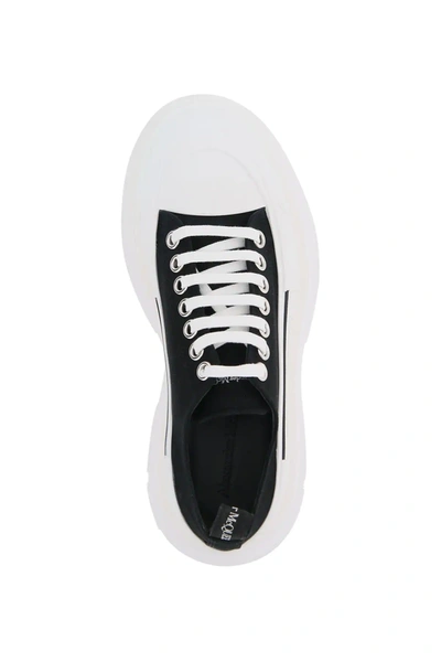 Alexander Mcqueen Smooth Sneakers With 45mm Thread In Black