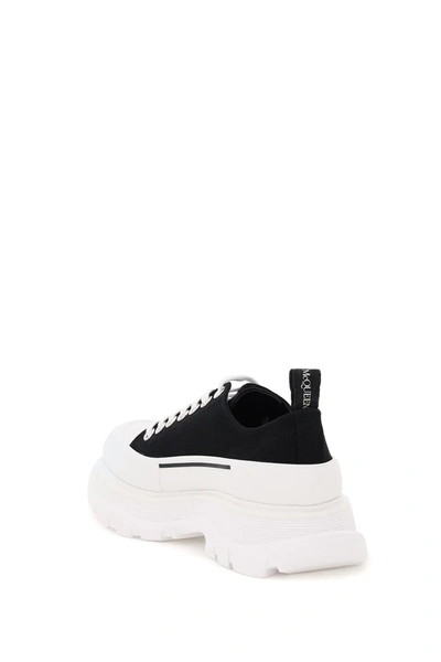 Alexander Mcqueen Smooth Sneakers With 45mm Thread In Black