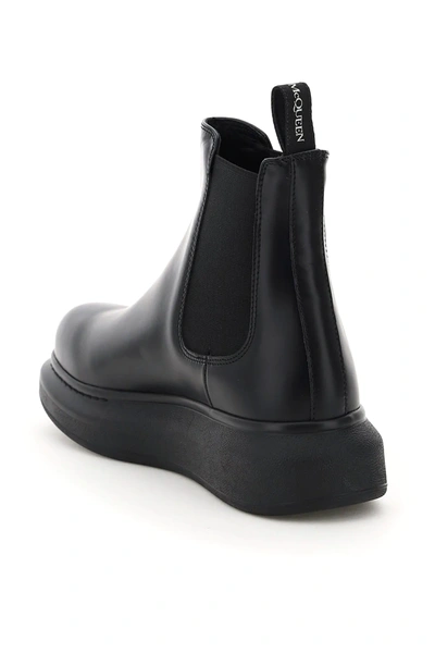 Shop Alexander Mcqueen Chelsea Hybrid Boots In Black