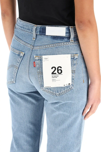 Shop Re/done High Waist Jeans In Blue
