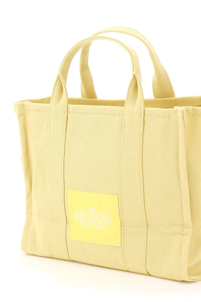 Shop Marc Jacobs The Small Traveler Tote Bag In Yellow,white