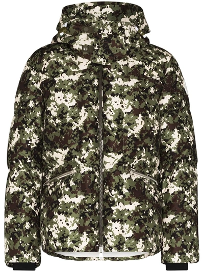 Moncler Men's Camouflage-Print Shell Hooded Jacket