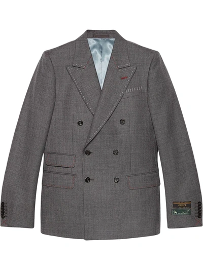 NEW SIGNORIA缝线双排扣西装夹克