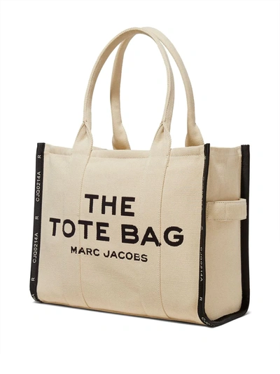 Shop Marc Jacobs The Large Tote Bag In Neutrals